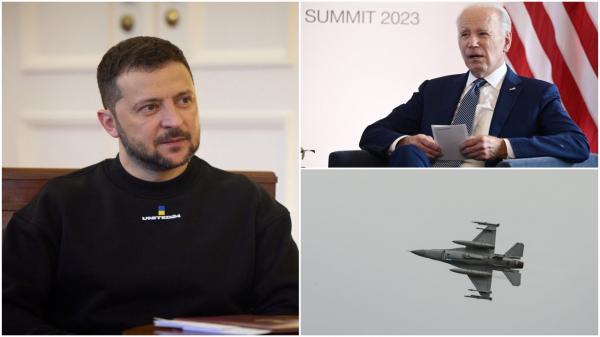 Ucraina va primi avioane de luptă F-16, dar nu ştie când şi de la cine. Zelenski califică drept "istorică" decizia lui Biden