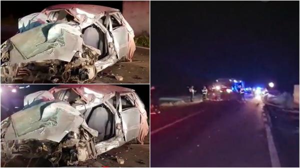 A condus cu vizeză spre moarte. Șofer mort pe loc, în mașina făcută zob: a intrat pe contrasens, a lovit alt vehicul, apoi s-a răsturnat într-un canal, în Constanța