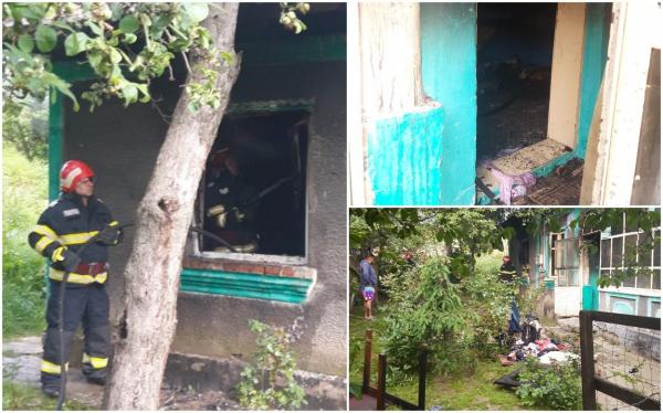 Filmul tragediei din Teleorman, unde o mamă și fetița ei de 3 ani au sfârșit carbonizate în propria casă