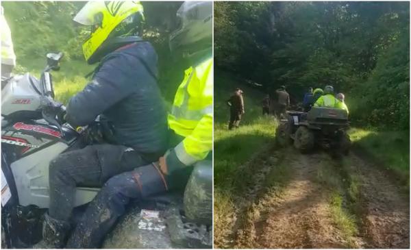Amenzi de 28.000 de lei pentru turiştii care au intrat cu ATV-urile în zone de pădure protejată, la Vama Buzăului. Avertismentul jandarmilor montani