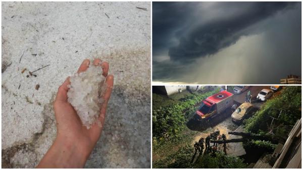 Meteorologii au emis peste 100 de coduri de ploi, grindină şi vijelii în doar două săptămâni. Vremea rea a cauzat probleme în toată țara