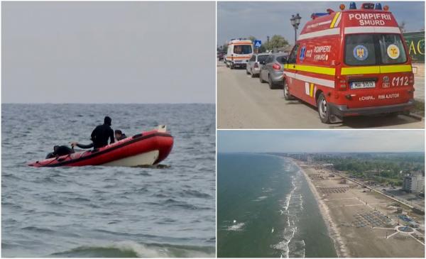 Mobilizare pentru găsirea a doi oameni care ar fi dispărut în mare, în zona Mamaia-Sat. Salvatorii au descoperit la mal două perechi de şosete