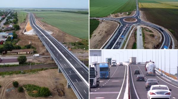 Imagini filmate cu drona: Cum arată pasajul de la Drajna, acolo unde înainte se stătea zeci de minute la barieră