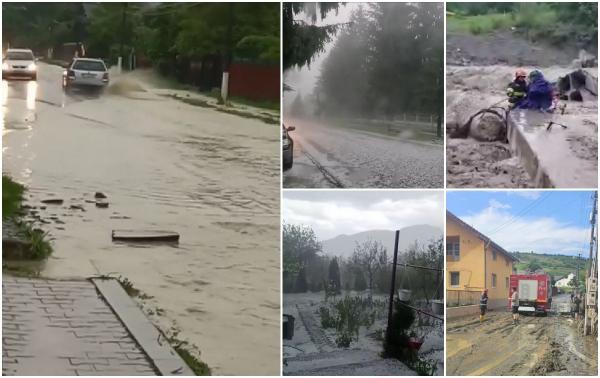 "N-am văzut aşa ceva, de când sunt".  Vremea la extreme a provocat dezastru în aproape toată țara. Puhoaiele au măturat totul în calea lor