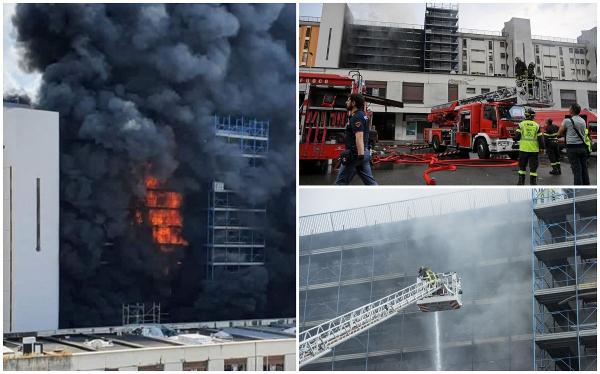 Incendiu într-un complex de locuinţe din Roma. Un om a murit şi alţi 17 sunt răniţi