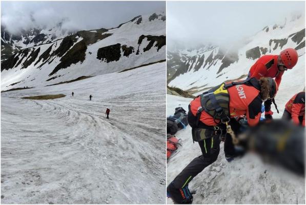 Bărbat de 48 de ani din Sibiu găsit mort, într-un sac de dormit, pe vârful Puha din munţii Făgăraş. 15 salvamontişti au intervenit pentru recuperarea cadavrului