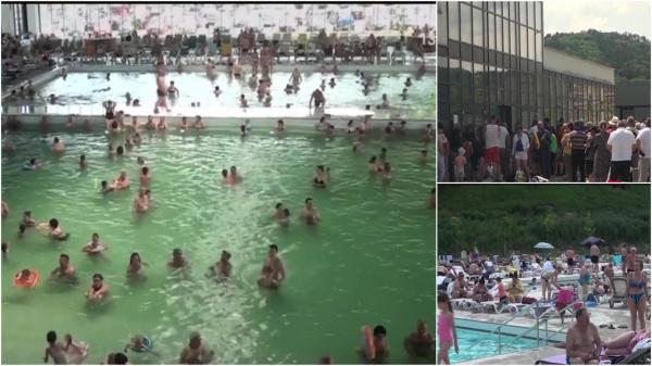 Sute de turişti au asaltat Băile Sărate din Ocna Mureş de Rusalii. Complexul a fost arhiplin după doar primele două ore de la deschidere