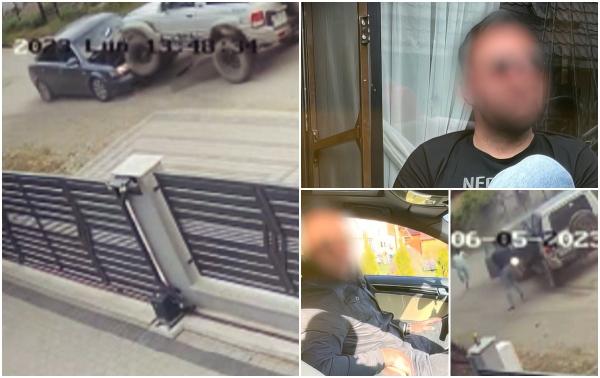 Mărturia femeii care era să moară strivită de soţ, împreună cu fiica sa. Vecinii îl apără pe bărbat şi îl consideră "deosebit de cuminte"