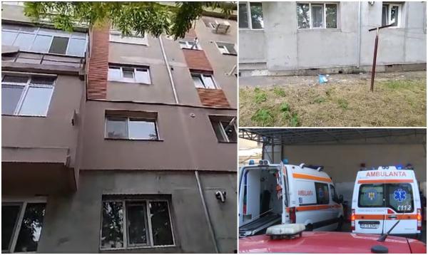 Filmul tragediei din Galați, unde o fetiță lăsată singură în casă a căzut de la etaj. Copila de 4 ani s-a urcat pe un scaun și s-a aplecat peste geamul deschis