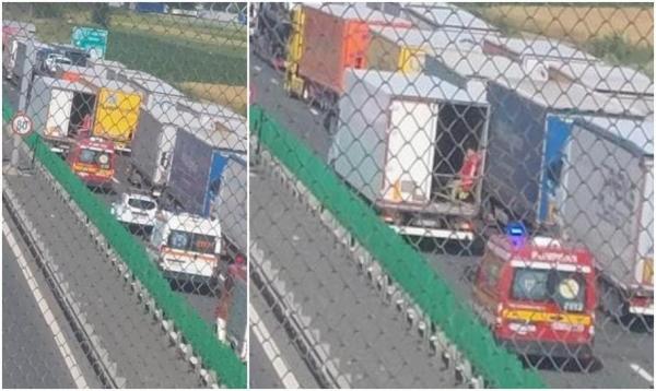 Zeci de migranți găsiți aproape asfixiați la Vama Nădlac, înghesuiți într-un camion frigoric. Strigau după ajutor din remorca TIR-ului
