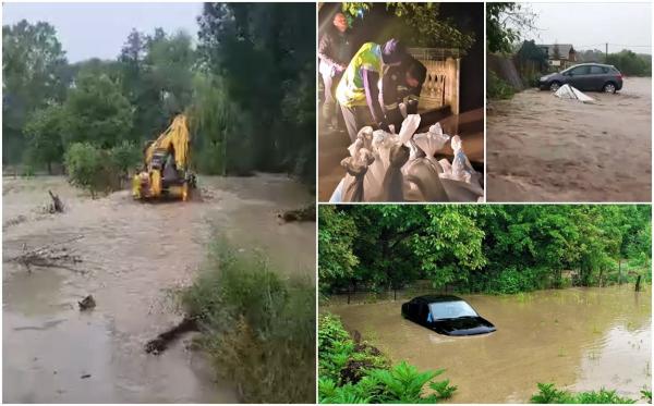Imagini apocaliptice în Dolj, după ploile torențiale. Puhoaiele au distrus într-o clipă agoniseala de-o viață a oamenilor