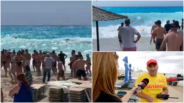 Imagini dramatice cu românul care s-a înecat în Lefkada. Salvamarii s-au luptat să ajungă la el, însă curenţii au fost prea puternici