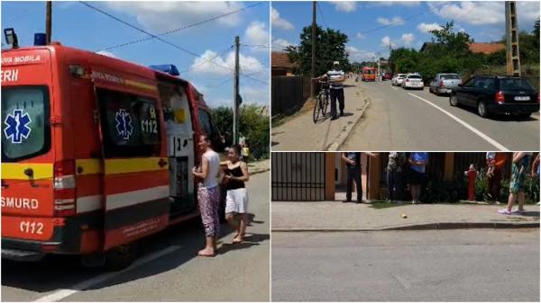 Fetiță de 6 ani, în stare gravă după ce a fost spulberată pe trotinetă de o maşină, în Vaslui. Șoferul s-a predat după ce fugise de la locul faptei