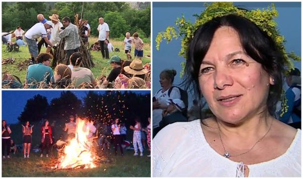 Obiceiul de Sânziene care aduce noroc în dragoste şi alungă spiritele rele. Cum a fost celebrat solstiţiul de vară la Sighişoara