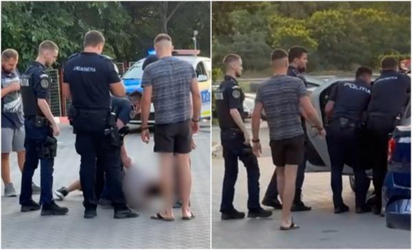 Filmul scandalului monstru din benzinăria din Constanţa. Tânărul agitat, care a ameninţat angajaţii, dus la Psihiatrie