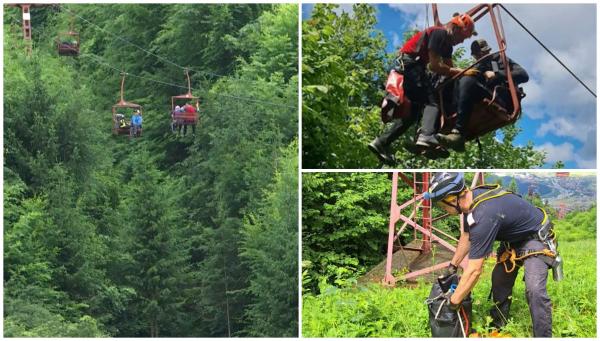 Cum s-a "împotmolit" Cupa Mondială de Sărit cu Parapanta din Braşov chiar înainte să înceapă. Zeci de sportivi au rămas blocaţi două ore în telescaun