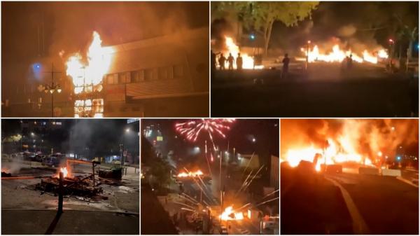 Proteste violente iau cu asalt Franța, după ce un tânăr a fost ucis de un polițist. Oamenii au incendiat o primărie, mașini și un tramvai. 77 de persoane, arestate