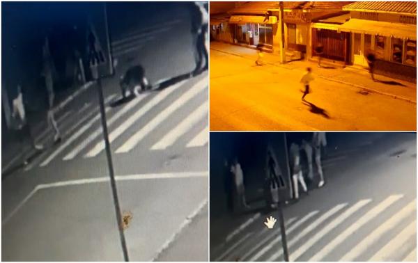 Primele imagini de la atacul din Turnu Măgurele, unde un adolescent a fost înjunghiat pe stradă, sub privirile îngrozite ale iubitei