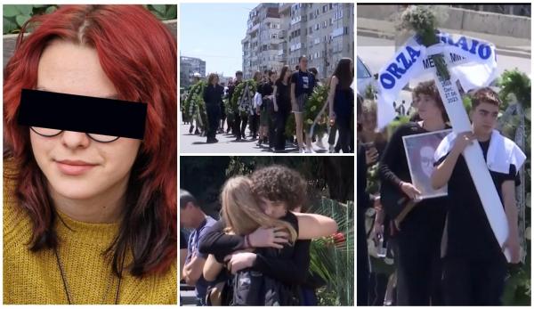 Alaiul durerii, cu lacrimi şi trandafiri albi, în urma sicriului Melisei, fata ucisă în Grădina Botanică din Craiova. Părinţii se mai agaţă de o singură speranţă