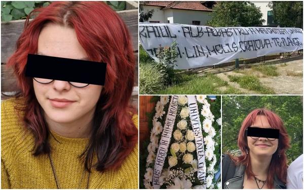 "Raiul a mai câștigat un înger. Craiova te plânge". Melis, fata de 14 ani ucisă în Grădina Botanică, condusă astăzi pe ultimul drum