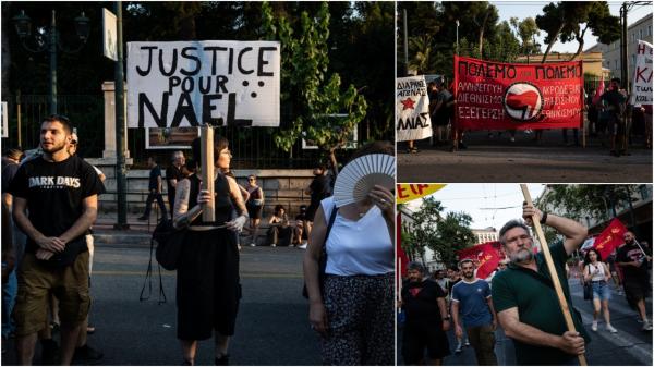 Revoltă în Franţa. Solidaritate din partea cetăţenilor eleni. Au scandat "Dreptate pentru Nahel" în faţa Ambasadei francezilor din Atena