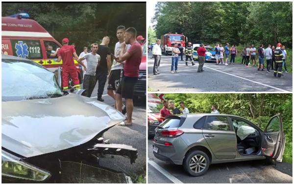 Un bebeluş de 7 luni şi patru adulţi, răniţi după ce trei maşini s-au ciocnit pe o şosea din Gorj. O femeie a rămas încarcerată