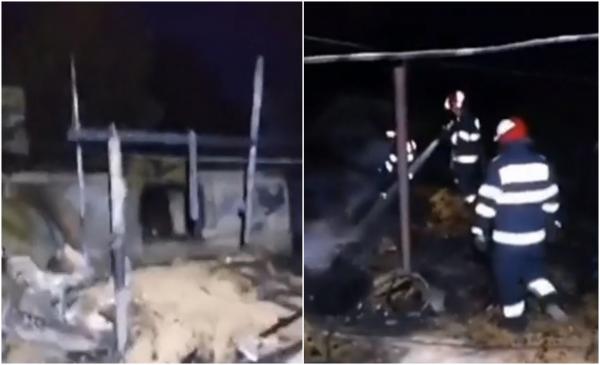 Salvatorul care a fost salvat. Un pompier voluntar din Argeş s-a tăiat într-un geam când încerca să stingă focul izbucnit într-o gospodărie