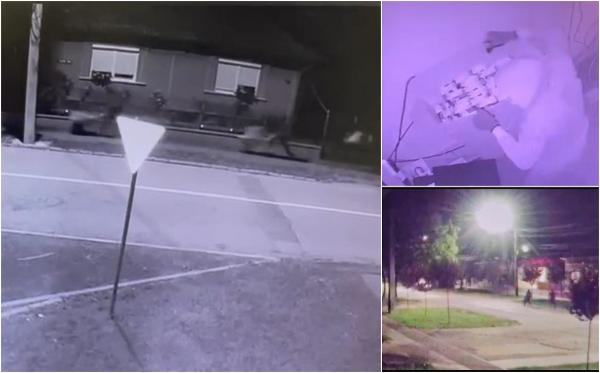 Cum au furat 3 bărbaţi din Satu Mare roabe întregi cu ţigări dintr-un bar, în toiul nopţii. Fuga hoţilor, surprinsă pe camere