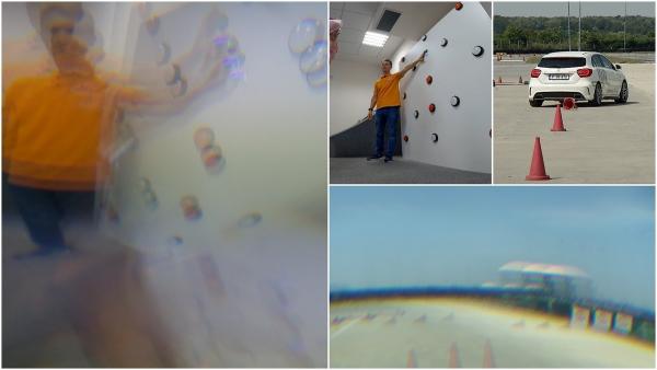 Experiment Observator. Ce vede un șofer drogat atunci când conduce: diferenţele uriașe arătate de singurul simulator din România