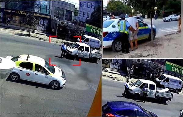 Un şofer din Bârlad s-a luat la ceartă cu poliţiştii în mijlocul intersecţiei, nemulţumit de cum dirijează traficul. A fost încătuşat şi amendat