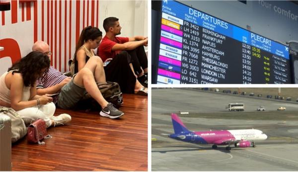Vacanţe distruse pentru mii de oameni. WizzAir, pe primul loc în topul companiilor cu probleme, cu peste 40% din zboruri anulate