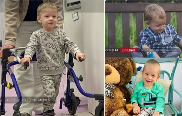 Povestea lui Matei, copilul de 3 ani care luptă ca să meargă singur. Deşi medicii din România i-au pecetluit soarta, o operaţie scumpă în SUA îi va schimb viaţa