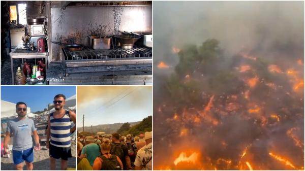 Incendii în Grecia. Misiune de salvare contracronometru: zeci de mii de oameni sunt evacuaţi, cu focul în spatele lor