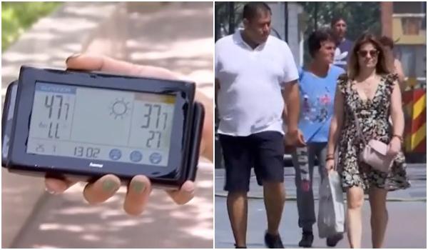 Cum arată Bucureştiul în plin cod roşu de caniculă: 47 de grade în Sectorul 3. Mulţi au ignorat avertismentele şi au ieşit la prânz din case