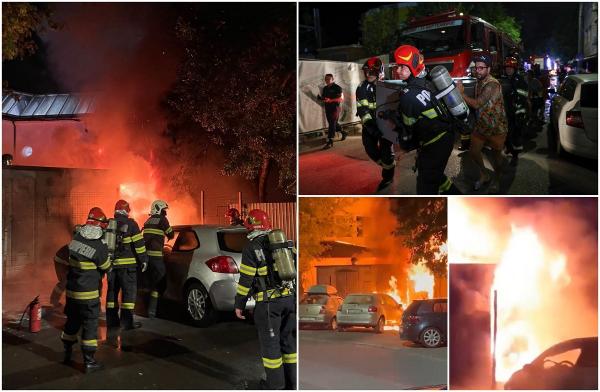 Incendiu la spitalul Robănescu din Bucureşti. Cum s-a produs explozia din curtea instituţiei: "O bubuitură groaznică. Ţipau copii acolo, i-a speriat"