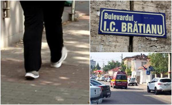 Filmul atacului din centrul Piteștiului, unde un tânăr a fost înjunghiat pe stradă, ziua în amiaza mare. Cu ultimele puteri, a sunat la 112 după ajutor