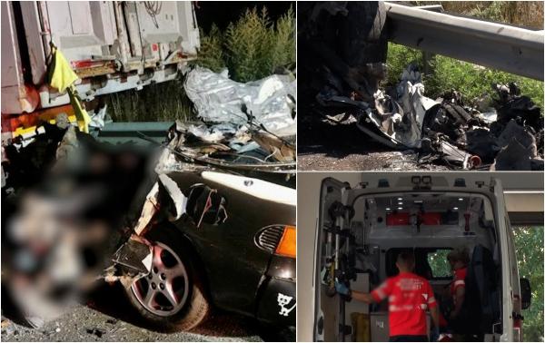 "Erau beţi amândoi. El a plecat înainte de a cădea ea jos în curte". Filmul tragediei din Galaţi, unde un ucrainean a sfârşit sub un TIR, după ce şi-a înjunghiat soţia