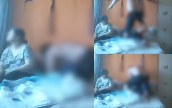 Copil cu dizabilități, bătut cu bestialitate de tatăl vitreg sub privirile indiferente ale mamei. Bărbatul a fost arestat, după ce imaginile au ajuns la poliţie