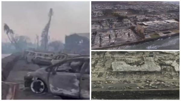 Cadavre arse în maşini şi oameni care au sărit în ocean. Un oraş întreg a fost făcut scrum: 55 de morţi. Imagini apocaliptice după incendiile din Hawaii