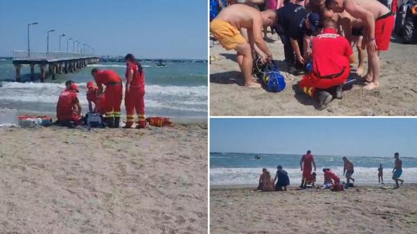 Operațiune dramatică de salvare la Mamaia. Trei persoane au murit înecate, iar alte două au ajuns la spital în stare gravă