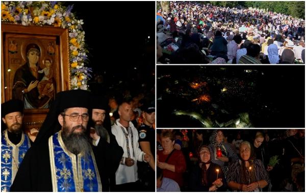 30.000 de oameni au venit să se închine icoanei făcătoare de minuni a Fecioarei Maria la Mănăstirea Nicula. Locul unde dorințe prind viață a fost unit în rugăciune