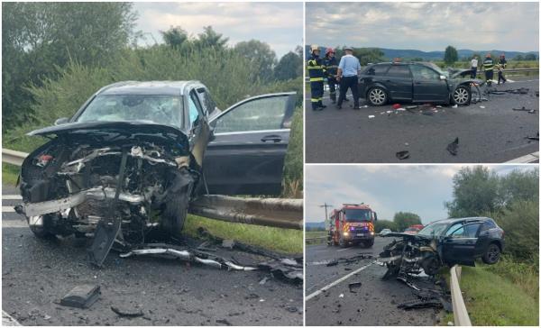 Dezastru pe DN1, după o depășire neregulamentară. Unul dintre șoferi a murit pe loc, celălalt a ajuns în stare gravă la spital