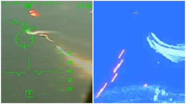 Momentul în care ruşii lovesc o şalupă militară plină cu soldaţi ucraineni cu zeci de proiectile, în apropiere de Insula Şerpilor