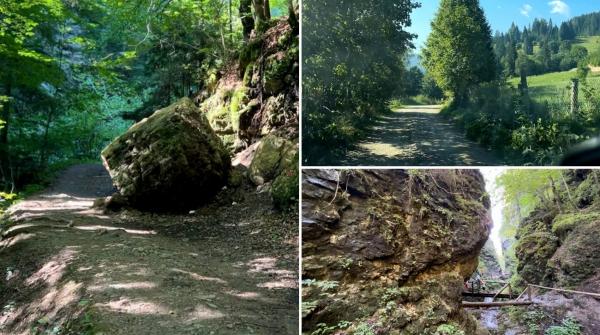 "Labirintul" ascuns din inima Carpaților Orientali. Localnicii îi spun Cheile Moara Dracului