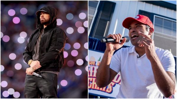 Eminem l-a luat în vizor pe republicanul Vivek Ramaswamy. Nu vrea ca melodiile lui să fie folosite în timpul campaniei electorale