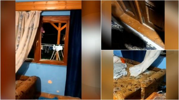 A dat buzna cu o bâtă în casa unor vecini în miez de noapte şi a distrus totul în jur. Sperietura vieţii pentru o familie din Borşa
