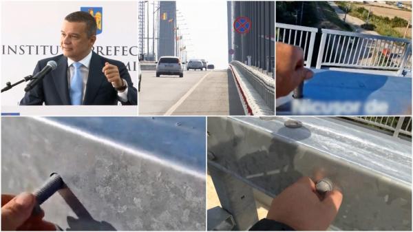 Ministrul Grindeanu a făcut bilanţul şuruburilor podului de la Brăila. "Nu este niciun fel de pericol"