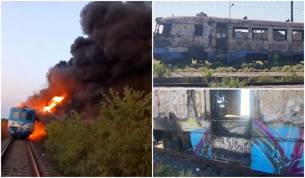 De ce a luat foc trenul de călători din Bihor. Grindeanu: De peste 25 de ani în România nu s-a cumpărat nicio garnitură nouă