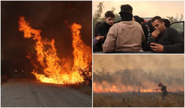 Iadul de foc s-a dezlănţuit din nou peste Grecia. 20 de cadavre, descoperite într-o pădure mistuită de flăcări. 25 de migranţi au fost salvaţi în ultimul moment