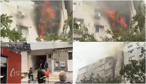 "Daţi-mi apă! Mi-a luat foc apartamentul". Clipe de groază în Galați, după ce casa unui tânăr s-a aprins ca o torță. A alergat disperat să ceară ajutor